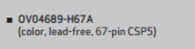 OV4689 Ordering Information