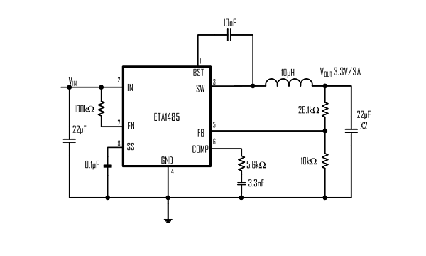 ETA1485E8A-T’s Typical Application Circuit
