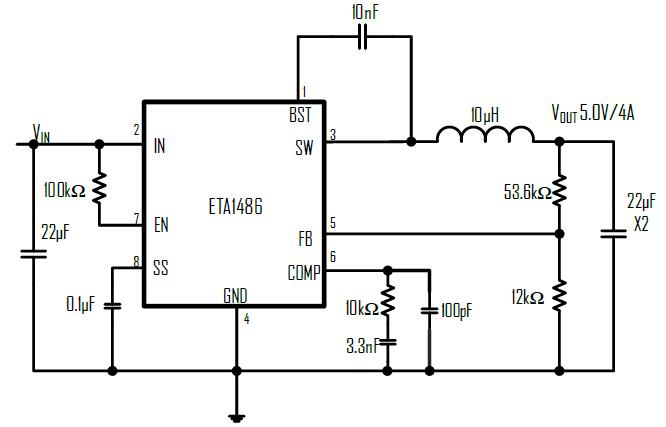 ETA1486E8A-T’s Typical Application Circuit