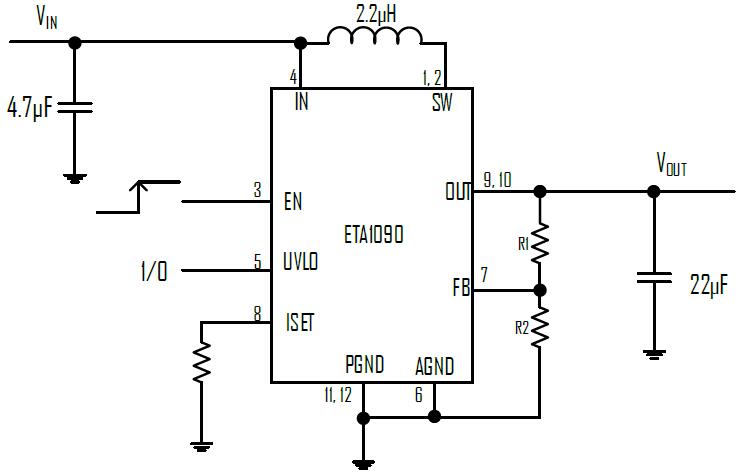 ETA1090D3M’s Typical Application Circuit