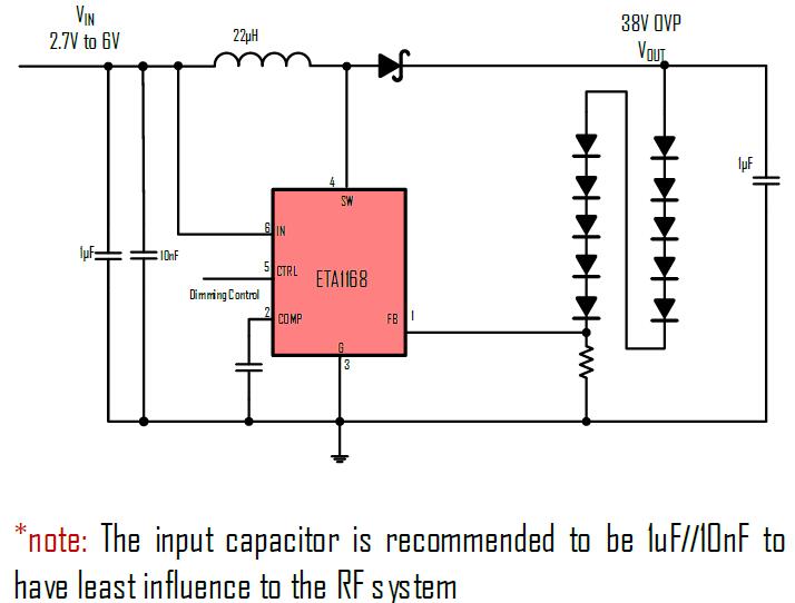 ETA1168D2G-T’s Typical Application Circuit