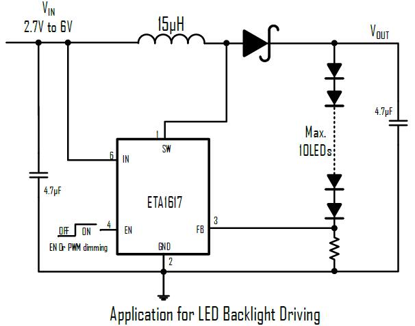 ETA1617’s Typical Application Circuit