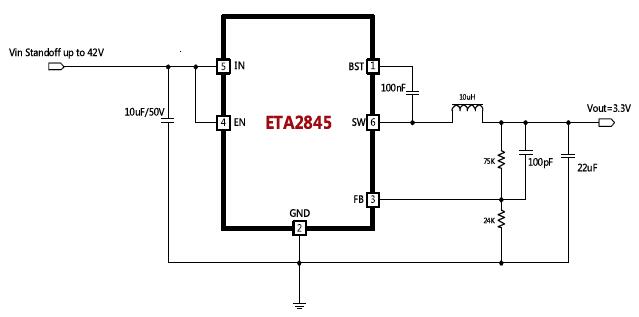 ETA2845S2G’s Typical Application Circuit
