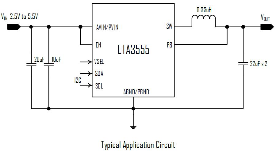 ETA3555CSU’s Typical Application Circuit