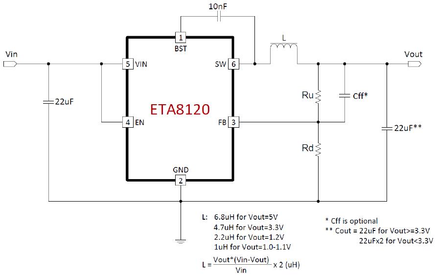 ETA8120S2G’s Typical Application Circuit