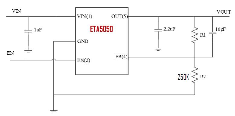 ETA2840S2G’s Typical Application Circuit