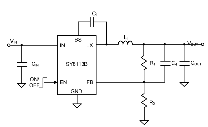 SY8113B’s Typical Applications