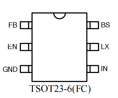 SY8104ADC’s Pinout (top view)