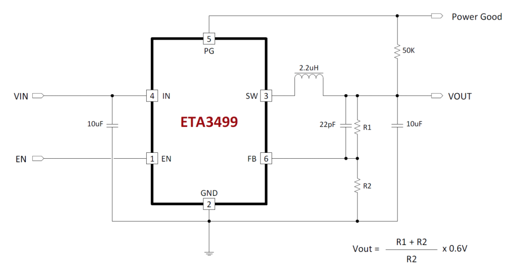ETA3499S2G’s Typical Applications
