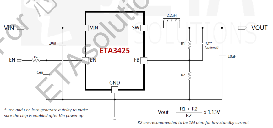 ETA3425S2F’s Typical Applications